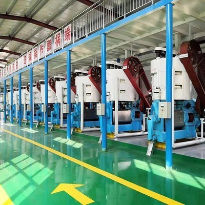 Línea de producción de prensa de aceite de ricino comercial para uso comercial.